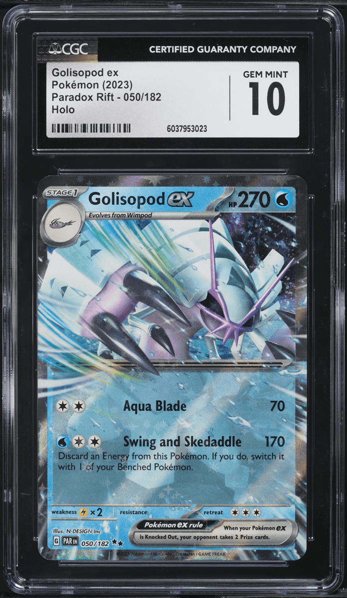 2023 Pokemon Scarlet & Violet Paradox Rift Golisopod ex #50 CGC 10 GEM MINT